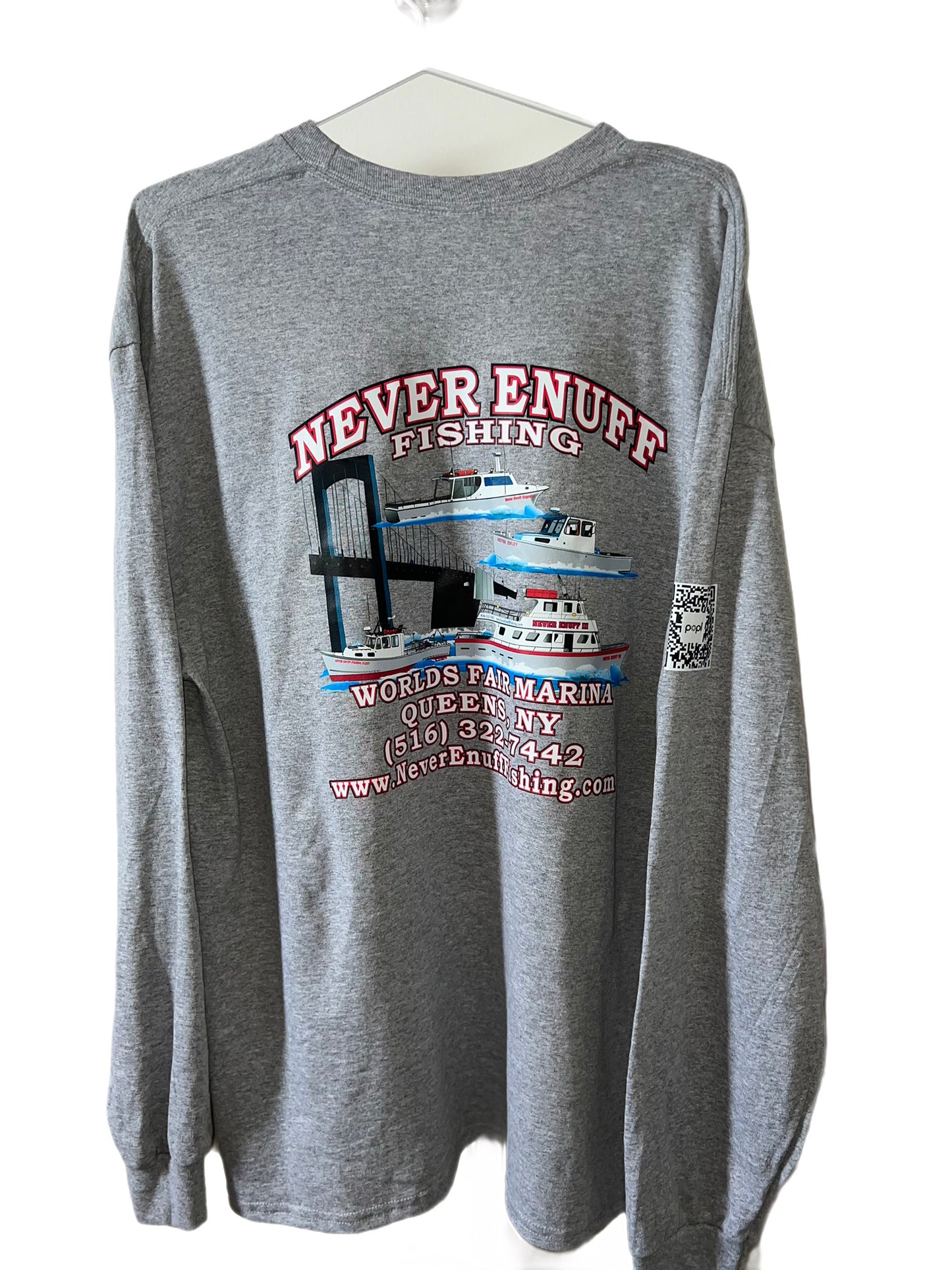 NEVER ENUFF LONG SLEEVE TEE